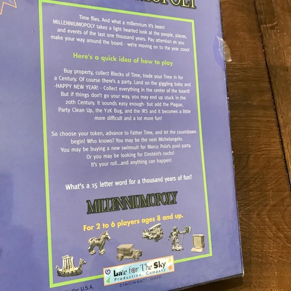 Milleniumopoly Board Game - Picture 3 of 4